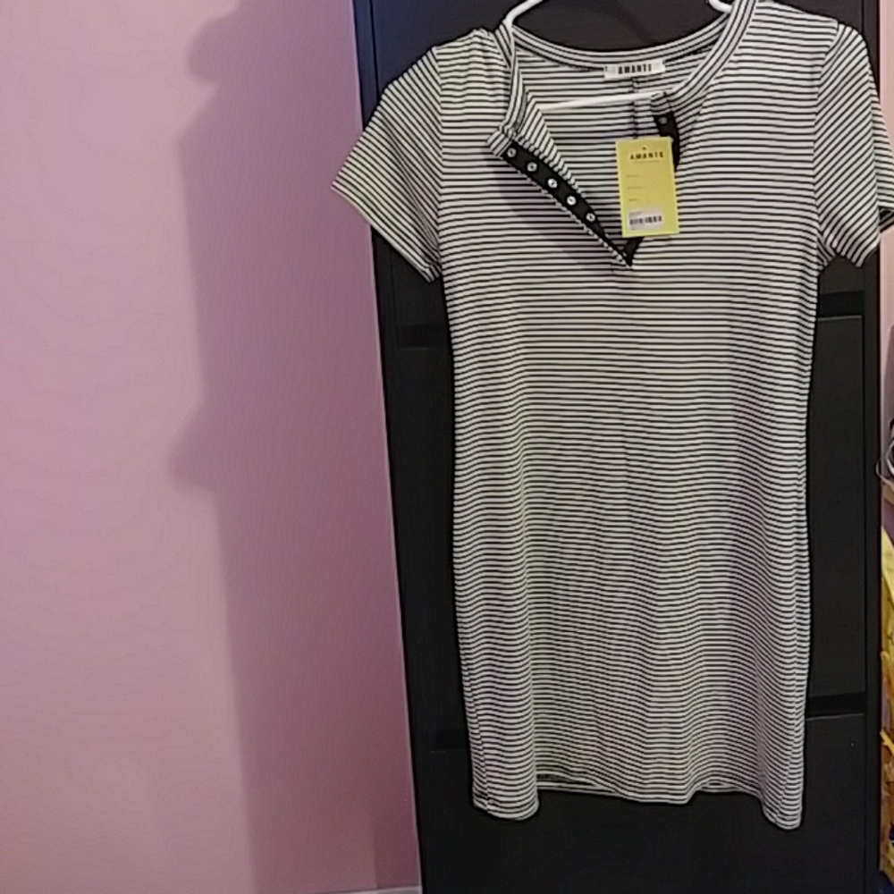 Striped t shirt dress